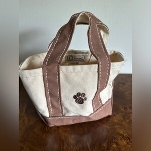 Mini LL Bean Paw Print Tote